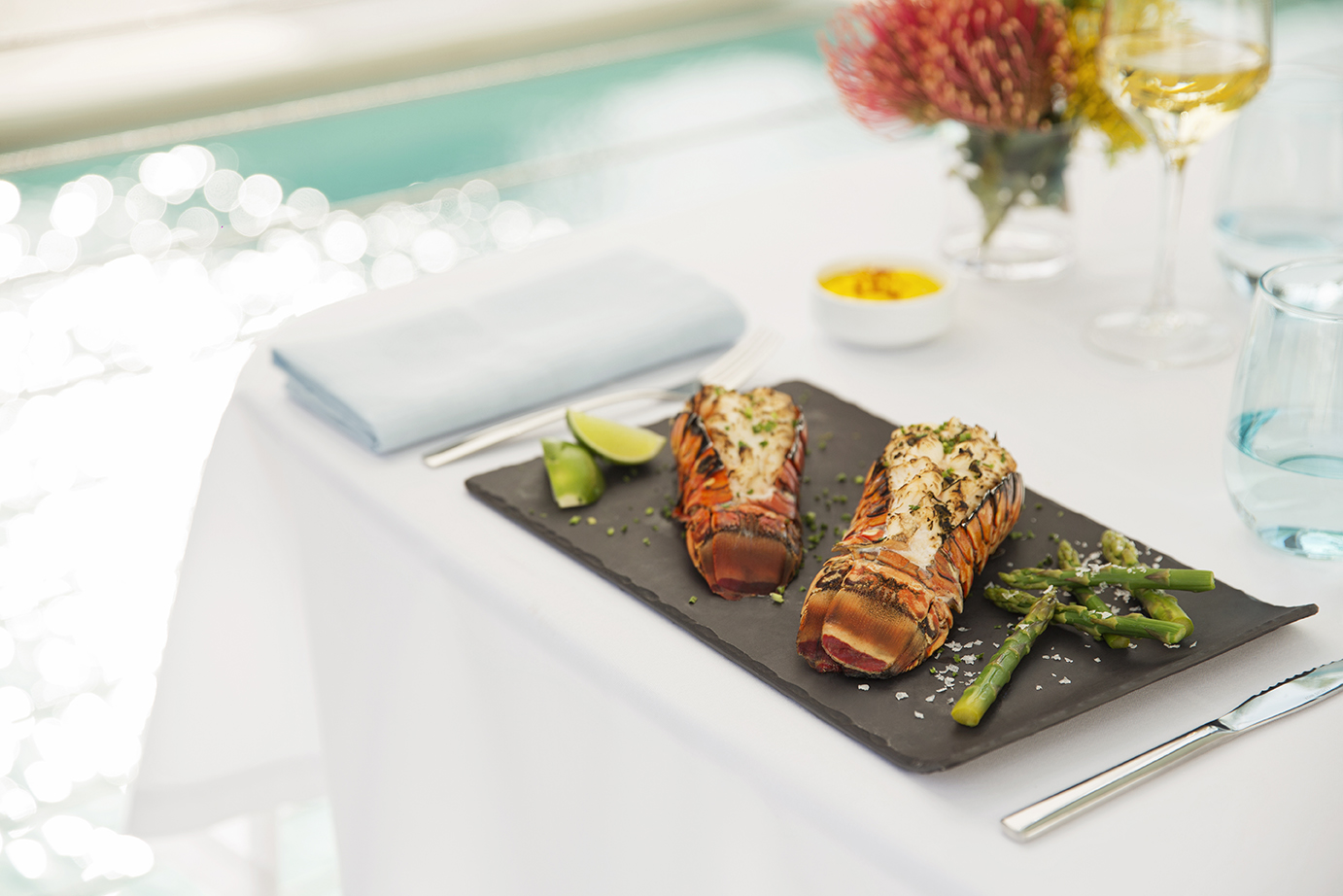 Cancun Restaurant Serving Lobster with an Ocean View